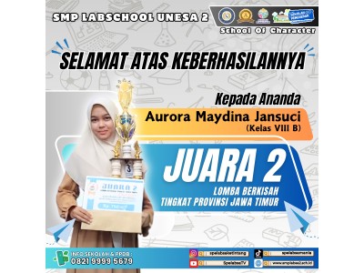 Aurora Juara 2 tingkat Propinsi bidang berkisah